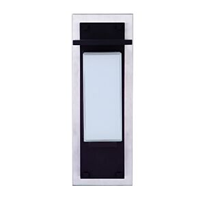 Craftmade Heights Outdoor Wall Light in Stainless Steel with Midnight