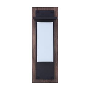 Craftmade Heights Outdoor Wall Light in Whiskey Barrel with Midnight