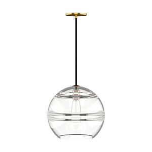 Sedona 1-Light LED Pendant in Aged Brass