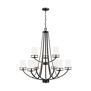 Robie 9-Light Chandelier in Bronze