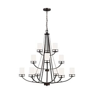 Robie 12-Light 1Chandelier in Bronze