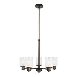 Generation Lighting Norwood 5-Light Transitional Chandelier in Bronze