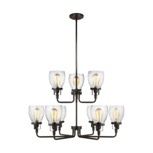 Belton 9-Light Chandelier in Bronze