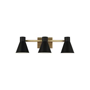 Generation Lighting Towner 3-Light Bathroom Vanity Light in Black