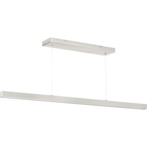 Planck LED 1-Light LED Pendant in Brushed Nickel