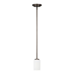 Oslo 1-Light Pendant in Bronze / Dark