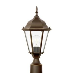 Bakersville 1-Light Outdoor Post Lantern in Antique Bronze