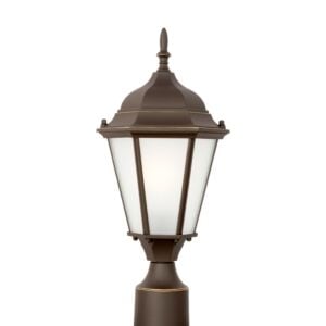 Bakersville 1-Light Outdoor Post Lantern in Antique Bronze