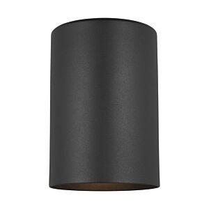 Visual Comfort Studio Outdoor Cylinders Outdoor Wall Light in Black