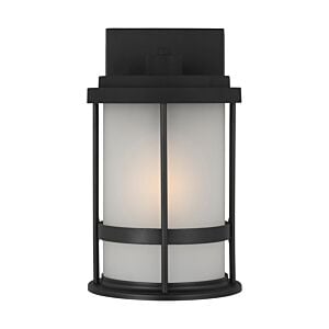 Generation Lighting Wilburn Outdoor Wall Light in Black