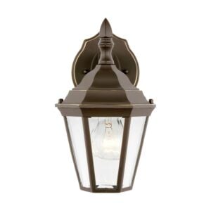 Bakersville 1-Light Outdoor Wall Lantern in Antique Bronze