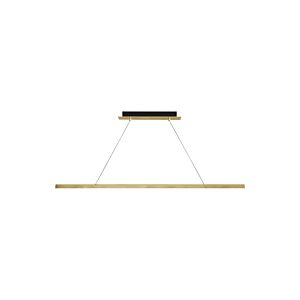 Dessau 1-Light LED Linear Suspension in Natural Brass