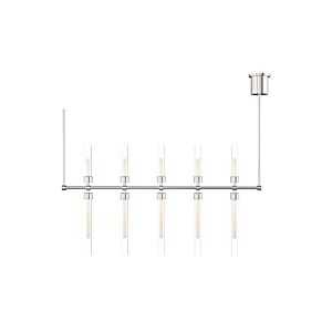 Linger 10-Light LED Suspension in Polished Nickel