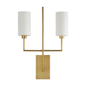 Blade 2-Light Wall Sconce in Antique Brass