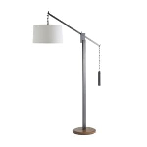 Counterweight 1-Light Floor Lamp in Aged Bronze