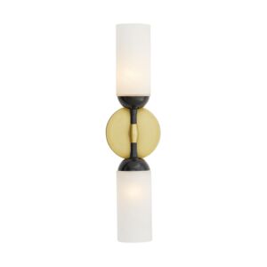 Emmett 2-Light Wall Sconce in Antique Brass