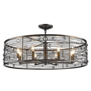 Bijoux 8-Light Chandelier in Brushed Etruscan Bronze