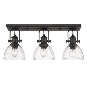 Hines RBZ 3-Light Semi-Flush Mount in Rubbed Bronze