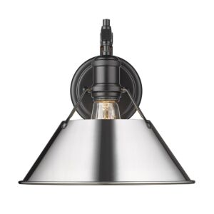 Orwell BLK 1-Light Wall Sconce in Matte Black