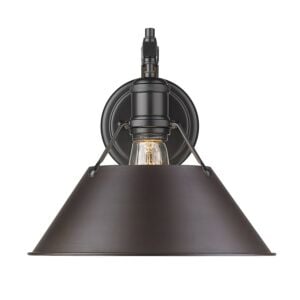 Orwell BLK 1-Light Wall Sconce in Matte Black