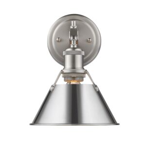 Orwell PW 1-Light Bathroom Vanity Light in Pewter