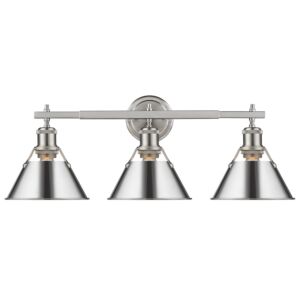 Orwell PW 3-Light Bathroom Vanity Light in Pewter