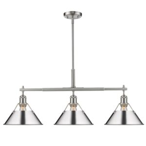 Orwell PW 3-Light Linear Pendant in Pewter