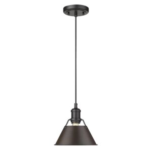 Orwell BLK 1-Light Mini Pendant in Matte Black