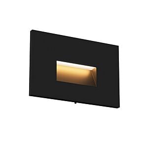 Ikon 1-Light LED Outdoor Step Light in Black