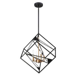 Corrietes 4-Light Pendant in Matte Black