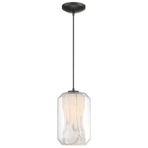 I-Biza 1-Light LED Pendant in Black