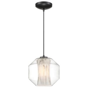 I-Biza 1-Light LED Pendant in Black