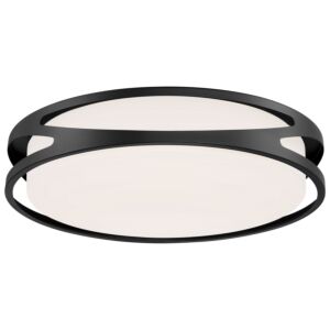 Lucia 1-Light LED Flush Mount in Black