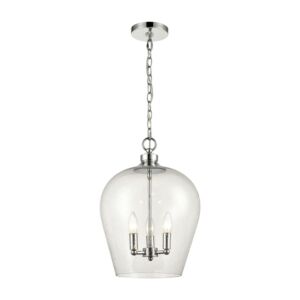 Darlene 3-Light Pendant in Polished Chrome