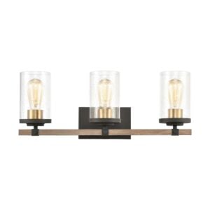 Geringer 3-Light Bathroom Vanity Light in Charcoal