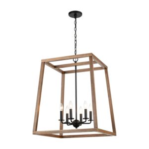 Barrow 6-Light Chandelier in Matte Black