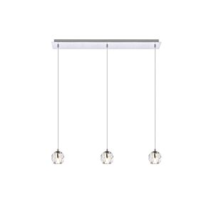 Eren 3-Light LED Pendant in Chrome