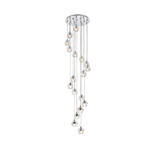 Eren 18-Light LED Pendant in Chrome