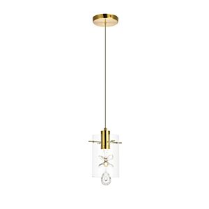 Hana 1-Light LED Pendant in Gold