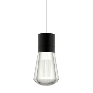 Alva 1-Light LED Pendant in Black