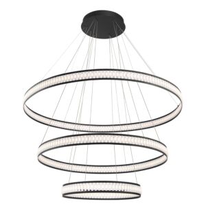 Eurofase Forster 1-Light Chandelier in Black