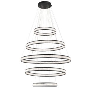 Eurofase Forster 584-Light Chandelier in Black