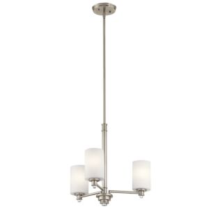 Joelson 3-Light LED Mini Chandelier in Brushed Nickel