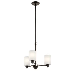 Joelson 3-Light LED Mini Chandelier in Olde Bronze