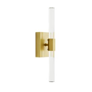 Frazier 2-Light Wall Sconce in Antique Brass