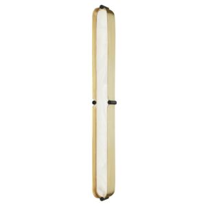 Tribeca LED Bathroom Vanity Light Bracket in Aged Brass with Black