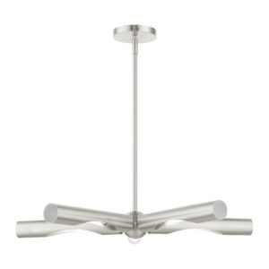 Acra 5-Light Chandelier in Brushed Nickel