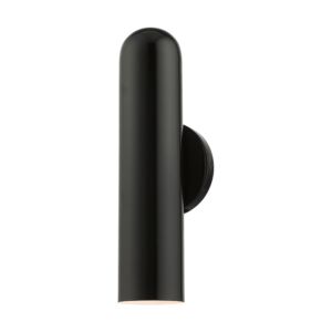 Ardmore 1-Light Wall Sconce in Shiny Black