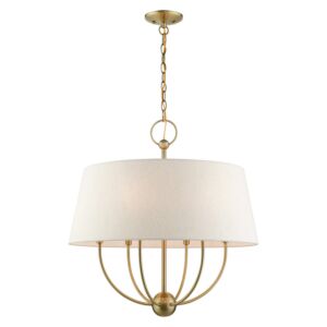 Cartwright 6-Light Chandelier in Antique Brass