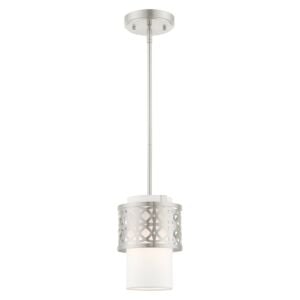 Calinda 1-Light Mini Pendant in Brushed Nickel